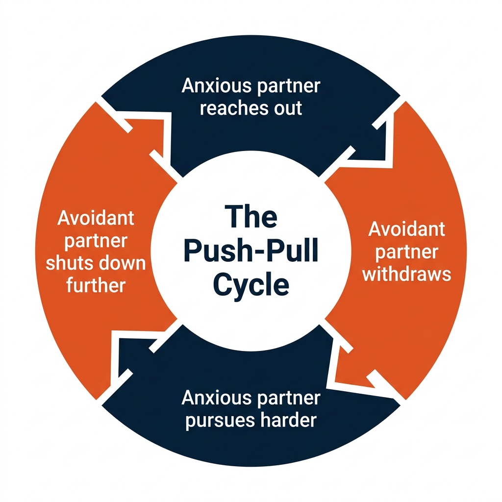 The Anxious-Avoidant Push-Pull Cycle