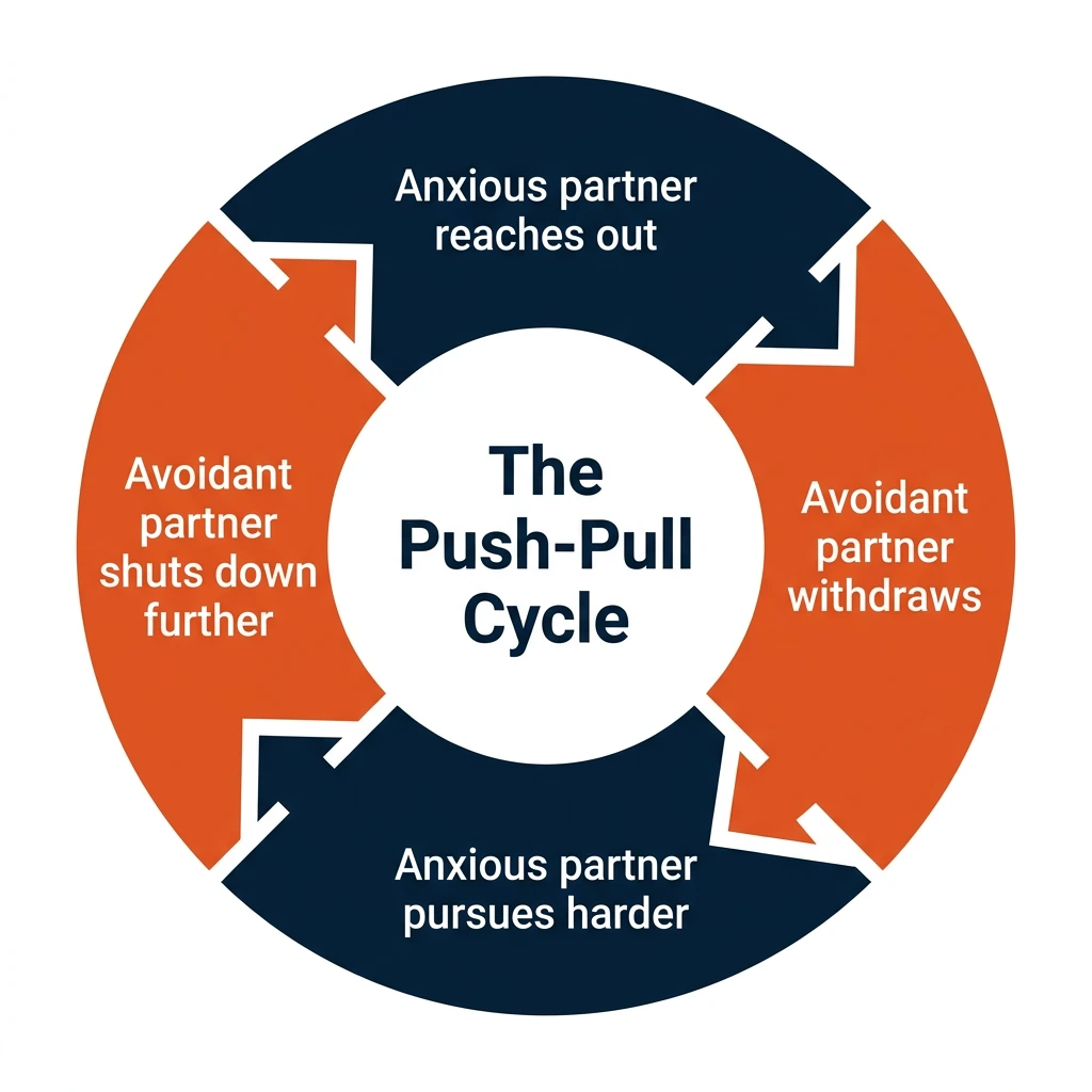 The Anxious-Avoidant Push-Pull Cycle